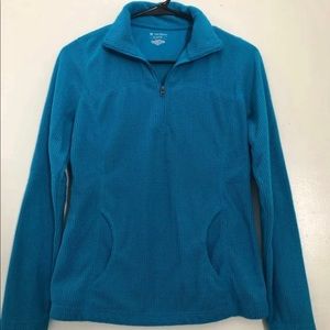 Blue Fleece Workout Sweater
